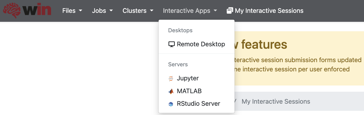 remote desktop option