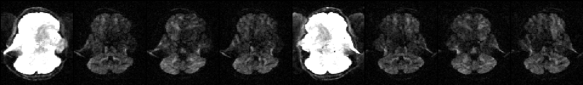 Eight images, four L->R and four R->L