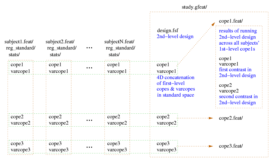 FEAT higher level output