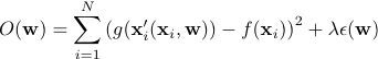 cost function with regularisation